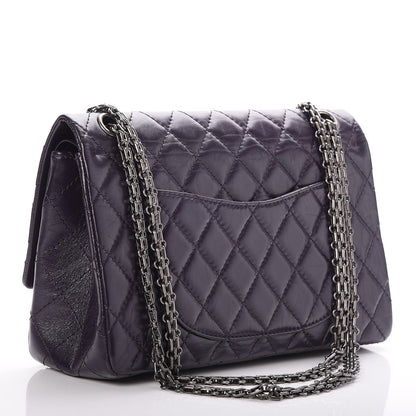 Chanel Aged Calfskin Quilted 2.55 Reissue 226 Flap Dark Purple 4 of 8