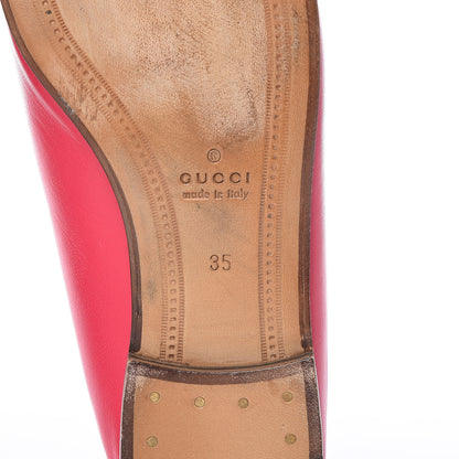 Gucci Lambskin Womens Brixton Horsebit Loafers 35 Hot Pink 8 of 16