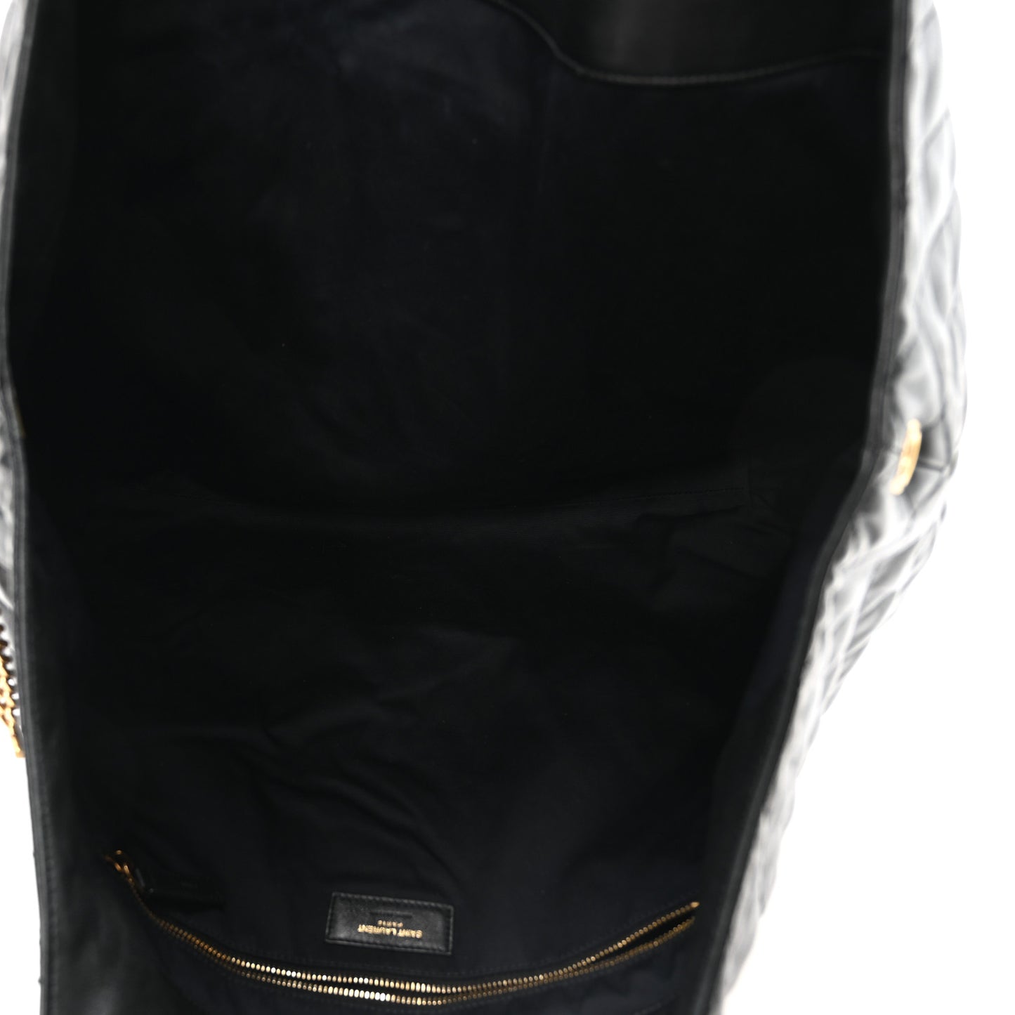 Lambskin Quilted Maxi Icare Shopping Tote Black