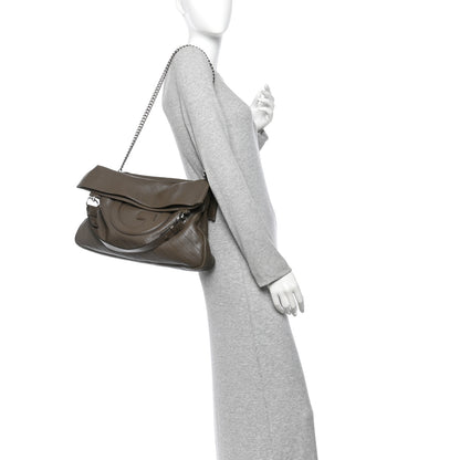 Gucci Sakai Be Green Calfskin Diagonal Stitched Medium Blondie Tote Craclet Brown 2 of 11