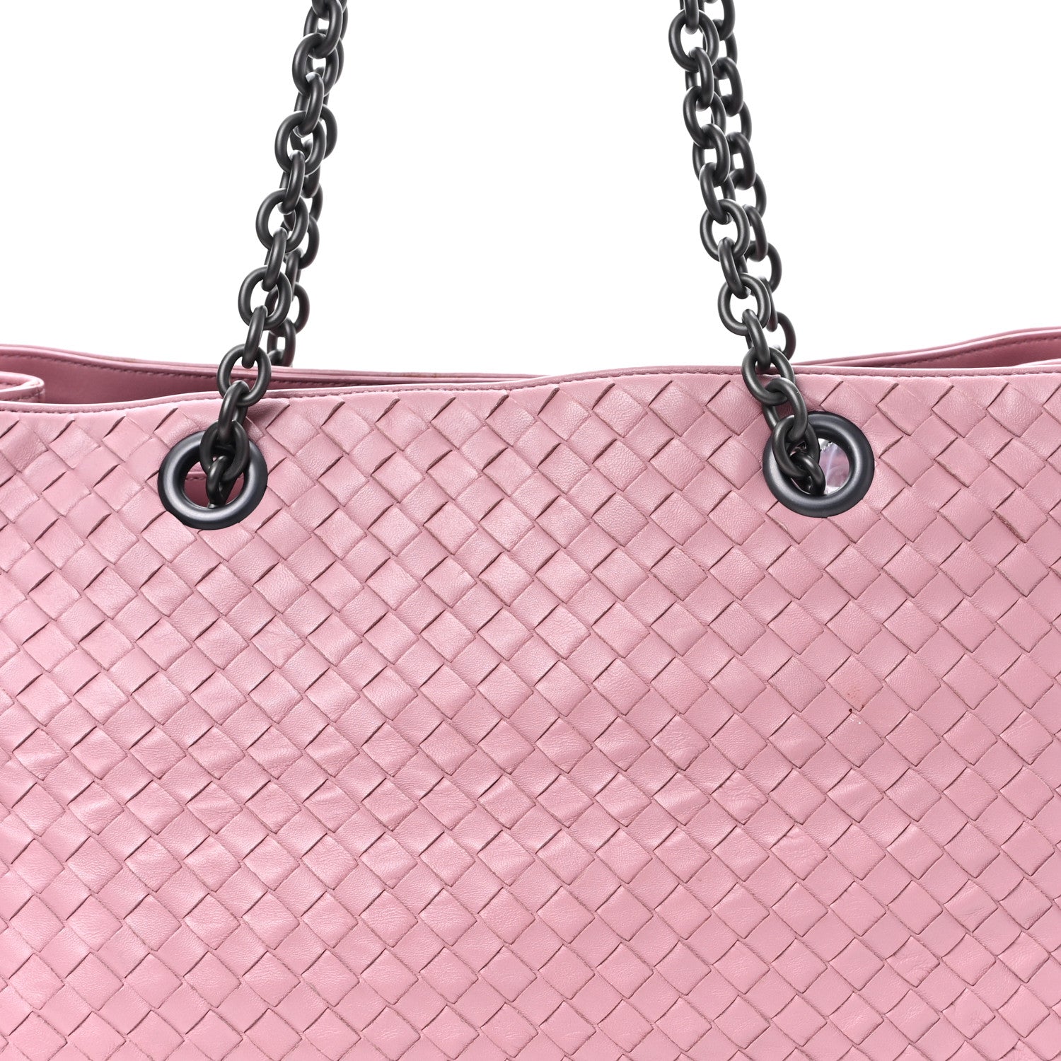 Bottega Veneta Nappa Intrecciato Large Classic Chain Strap Tote Glicine 7 of 10