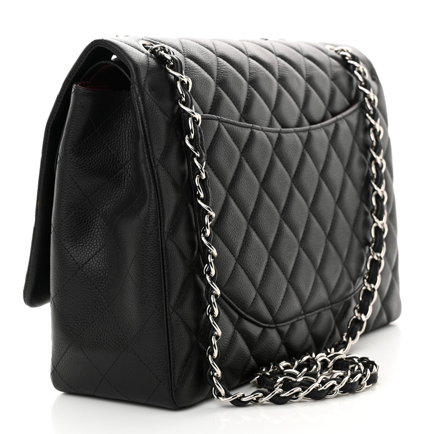 Chanel Caviar Quilted Maxi Double Flap Black 3 of 11