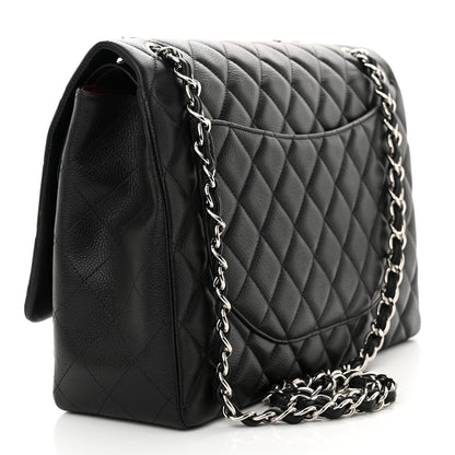 Chanel Caviar Quilted Maxi Double Flap Black 3 of 11