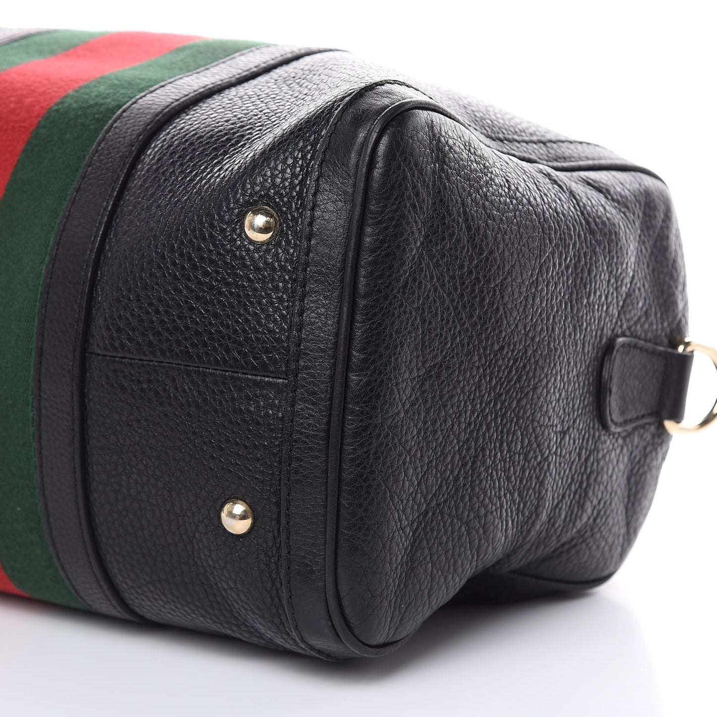 Calfskin Vintage Web Medium Boston Black