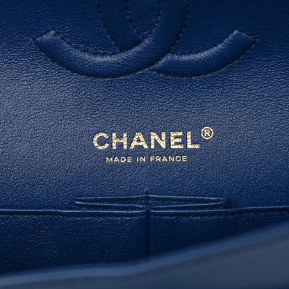 Chanel Lambskin Quilted Medium Double Flap Blue 6 of 13