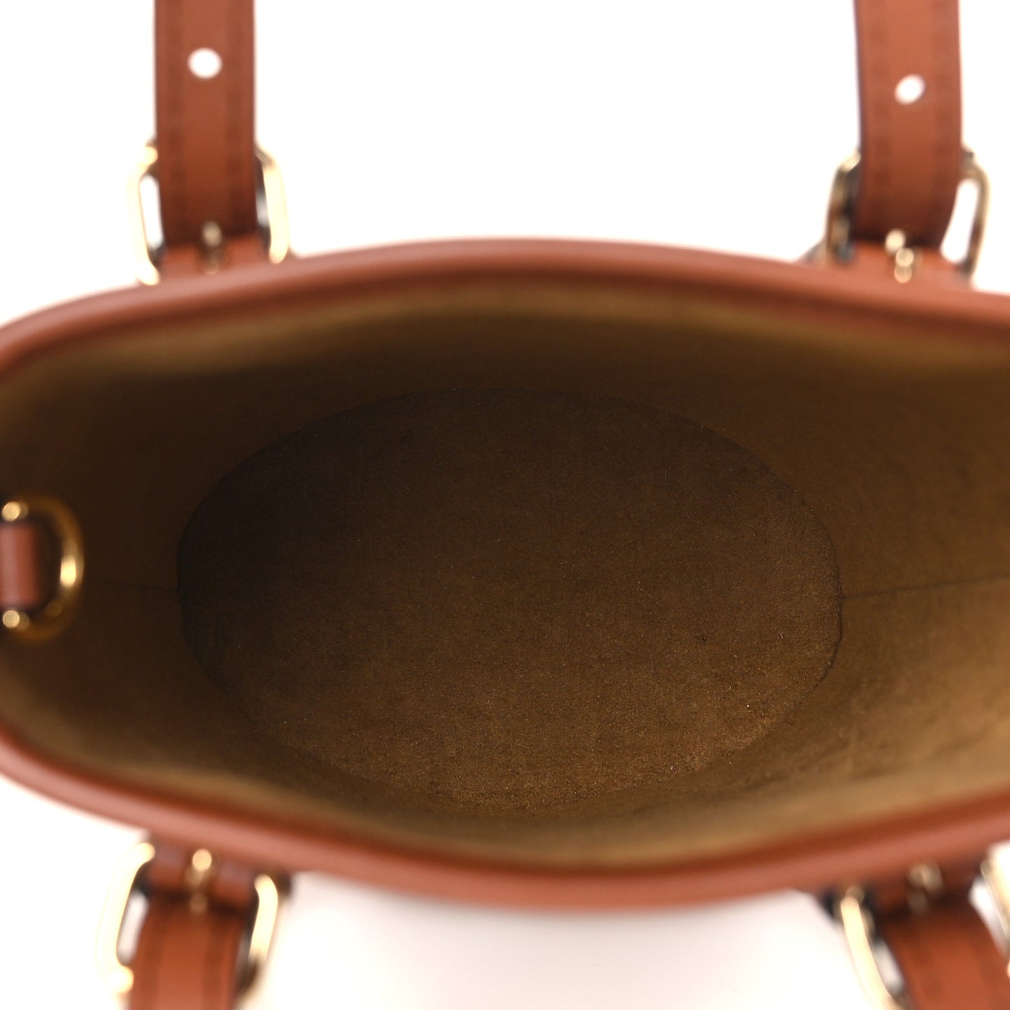 Metallic Monogram LV Garden Nano Bucket Bag Gold