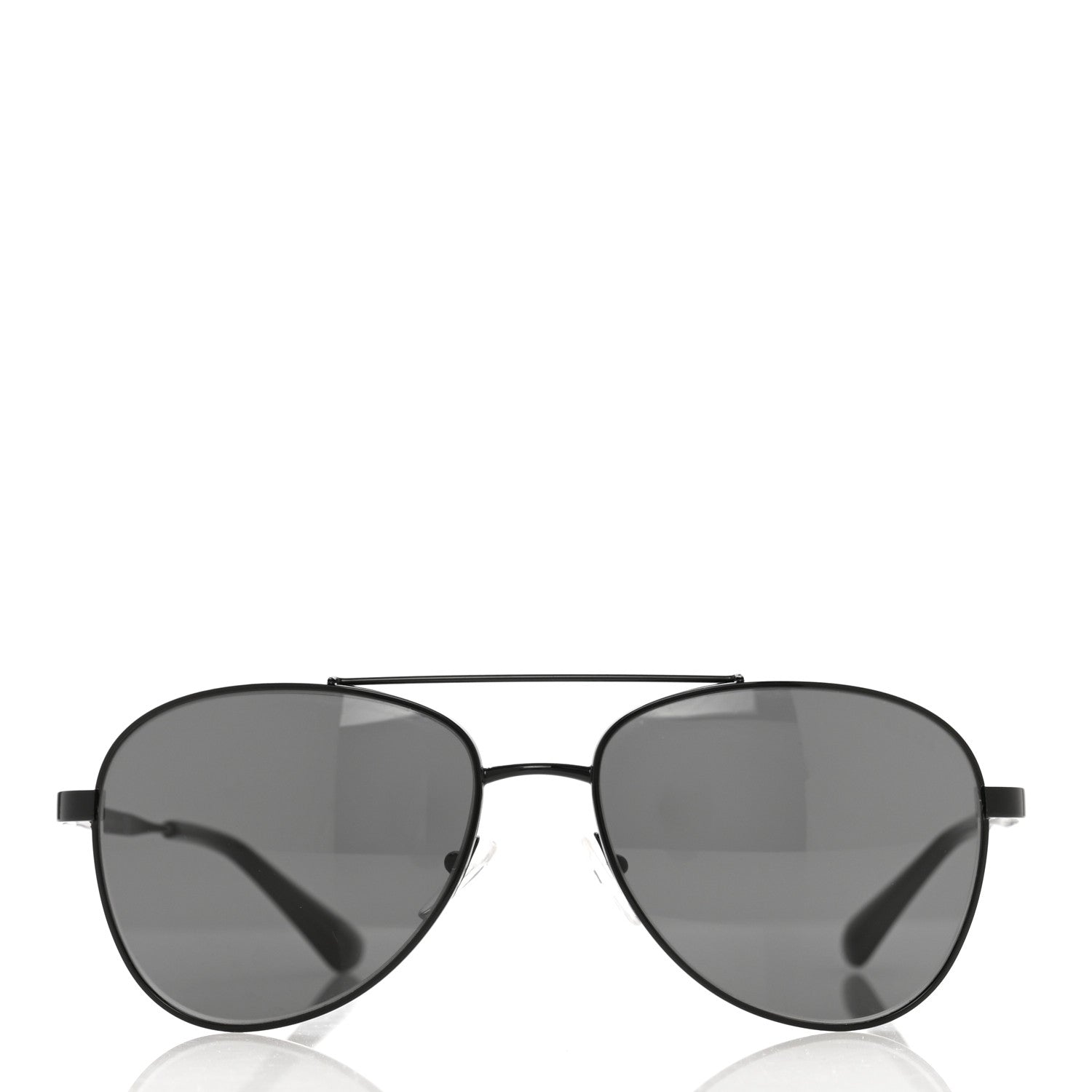 Prada Aviator Sunglasses SPR 70V Black 2 of 6