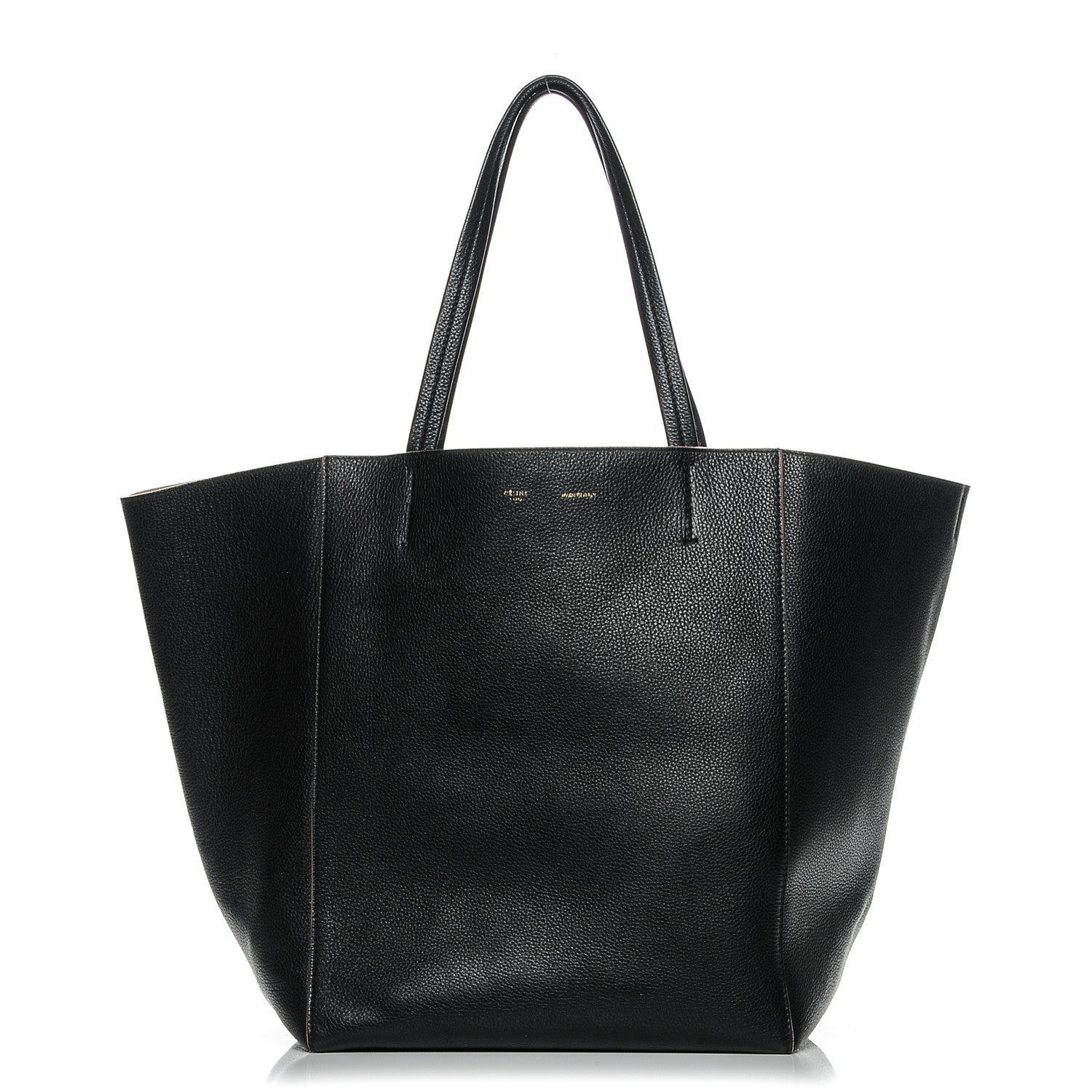 Celine Grained Calfskin Medium Horizontal Cabas Phantom Black 1 of 9