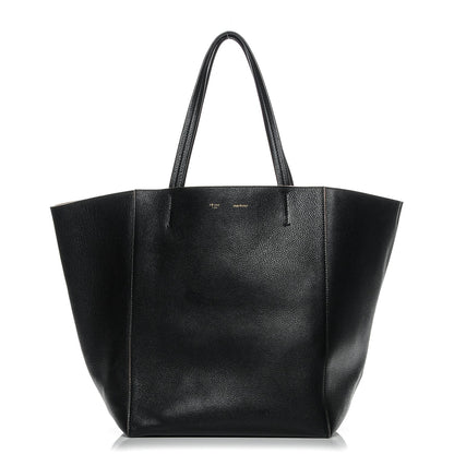 Celine Grained Calfskin Medium Horizontal Cabas Phantom Black 1 of 9