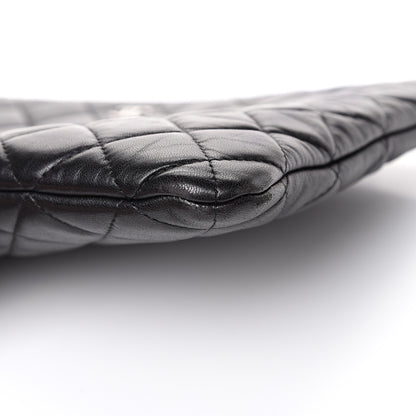 Chanel Lambskin Quilted Medium Cosmetic Case Black 8 of 9