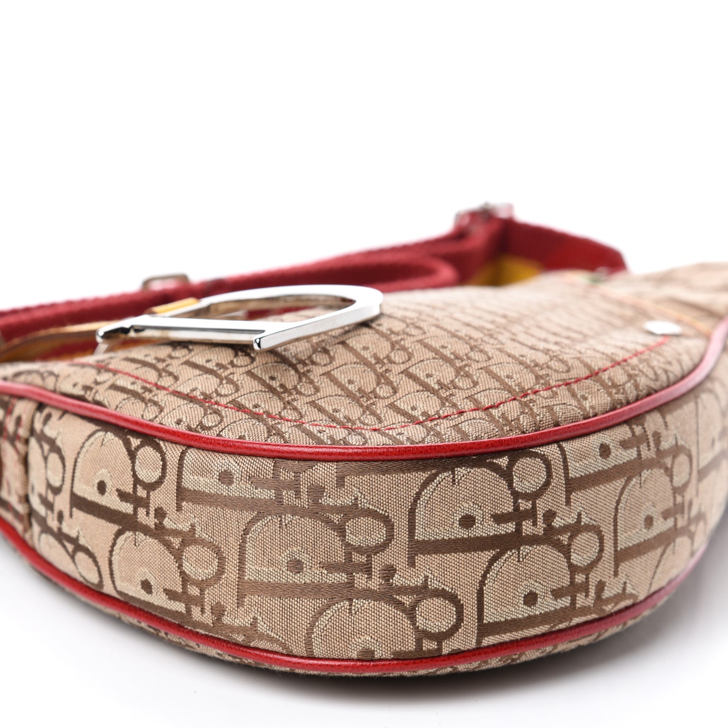 Christian Dior Monogram Rasta Saddle Pochette Beige 6 of 11