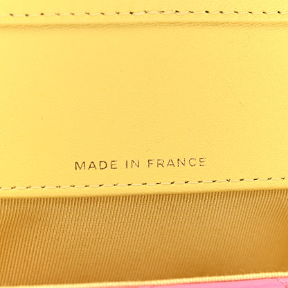 Chanel Lambskin Quilted Glasses Case With Chain Pink Yellow 7 of 8