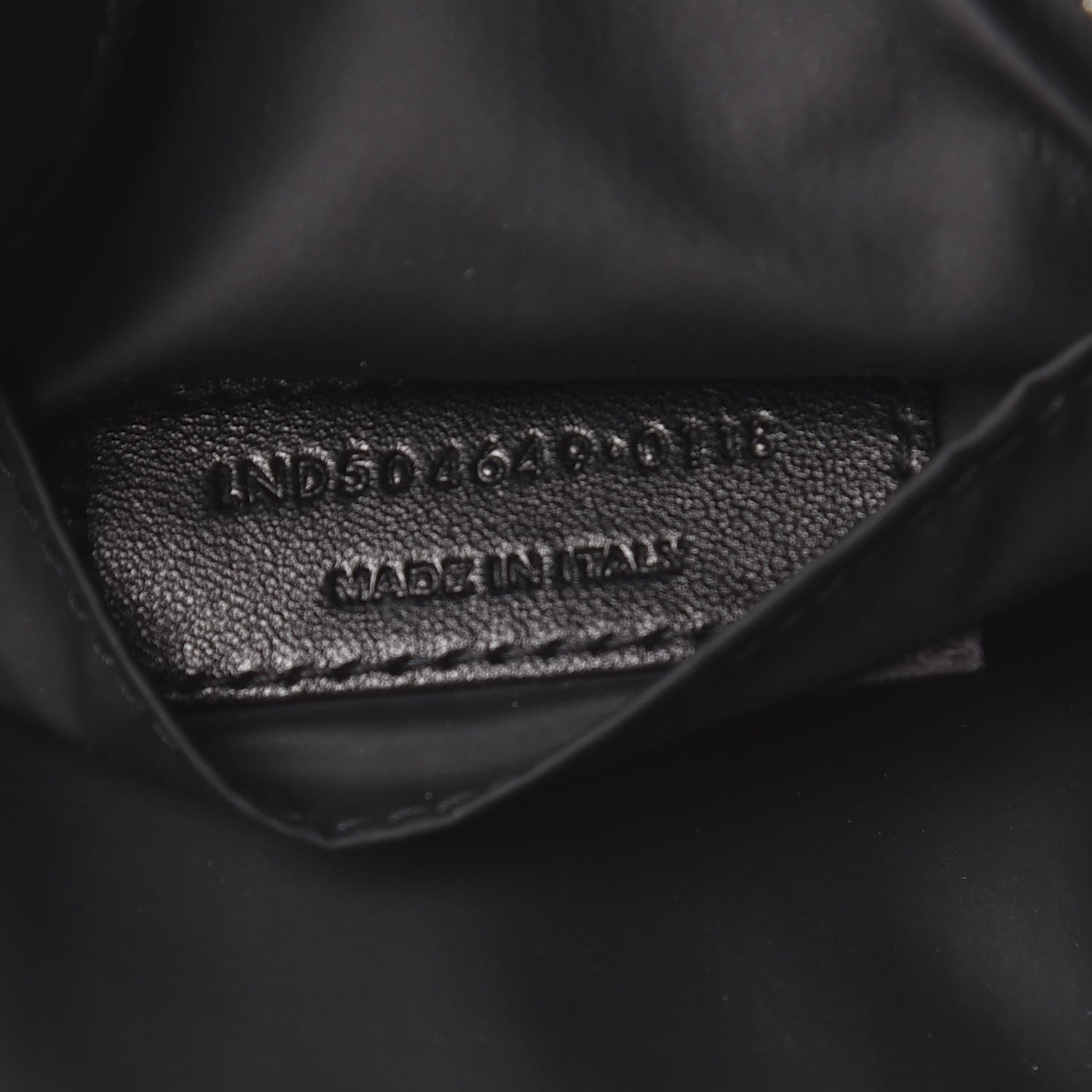 Saint Laurent Lambskin Y Quilted Monogram Loulou Cosmetic Case Black 9 of 10