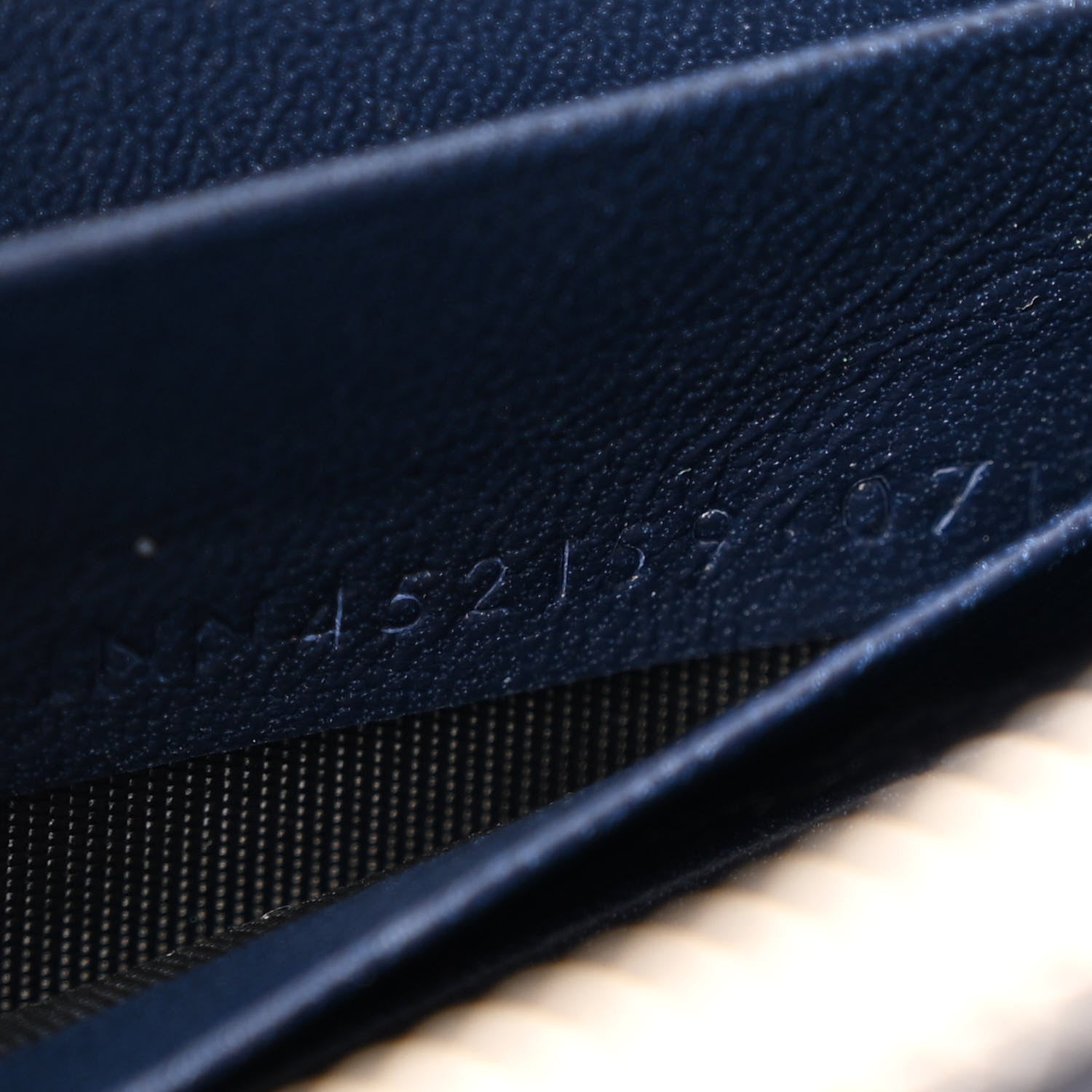 Saint Laurent Calfskin Crocodile Embossed Kate Monogram Tassel Chain Wallet Deep Marine 7 of 11
