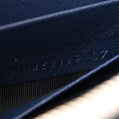 Saint Laurent Calfskin Crocodile Embossed Kate Monogram Tassel Chain Wallet Deep Marine 7 of 11