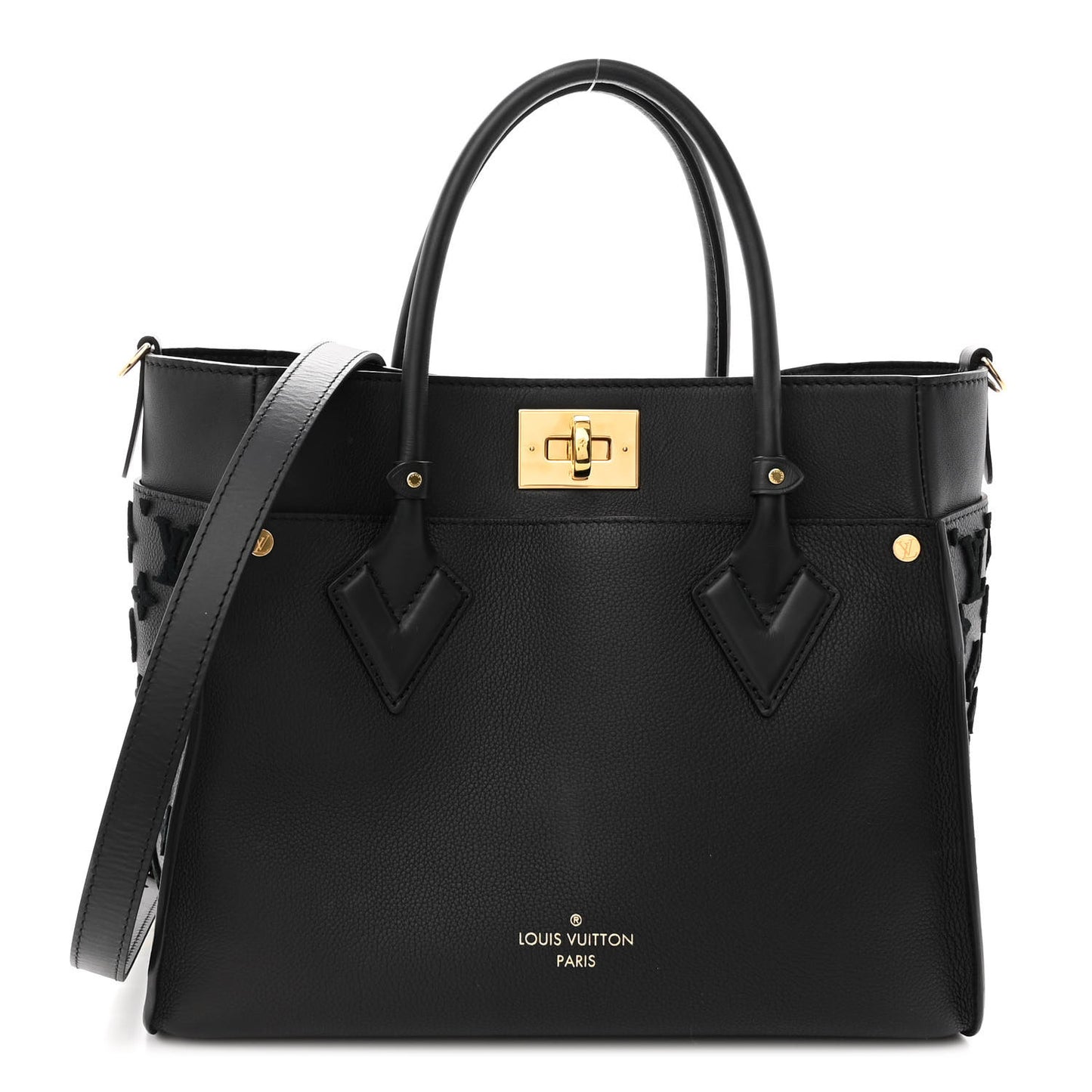 Calfskin Monogram Tufting On My Side Black