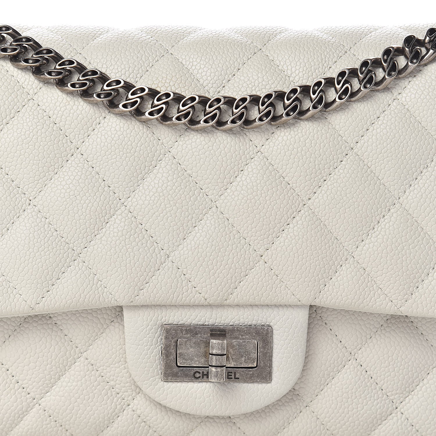 Chanel Caviar Quilted 2.55 Reissue 225 Flap White 16 of 22
