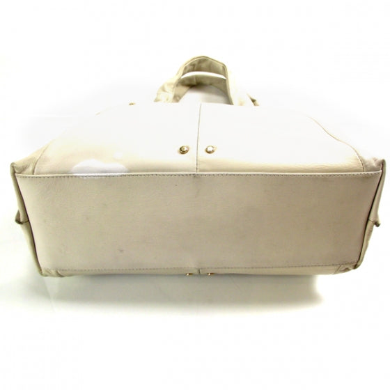 Saint Laurent Chevre Ritz Tote Ivory 4 of 12