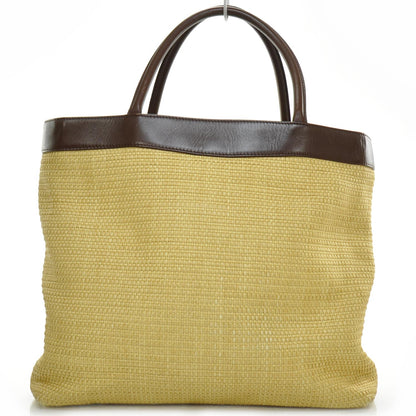 Chanel Straw Raffia Summer Tote Beige Brown 4 of 9