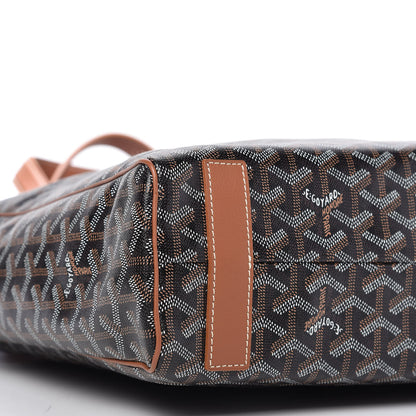 Goyard Goyardine Voltaire III Tote Black Gold 6 of 9