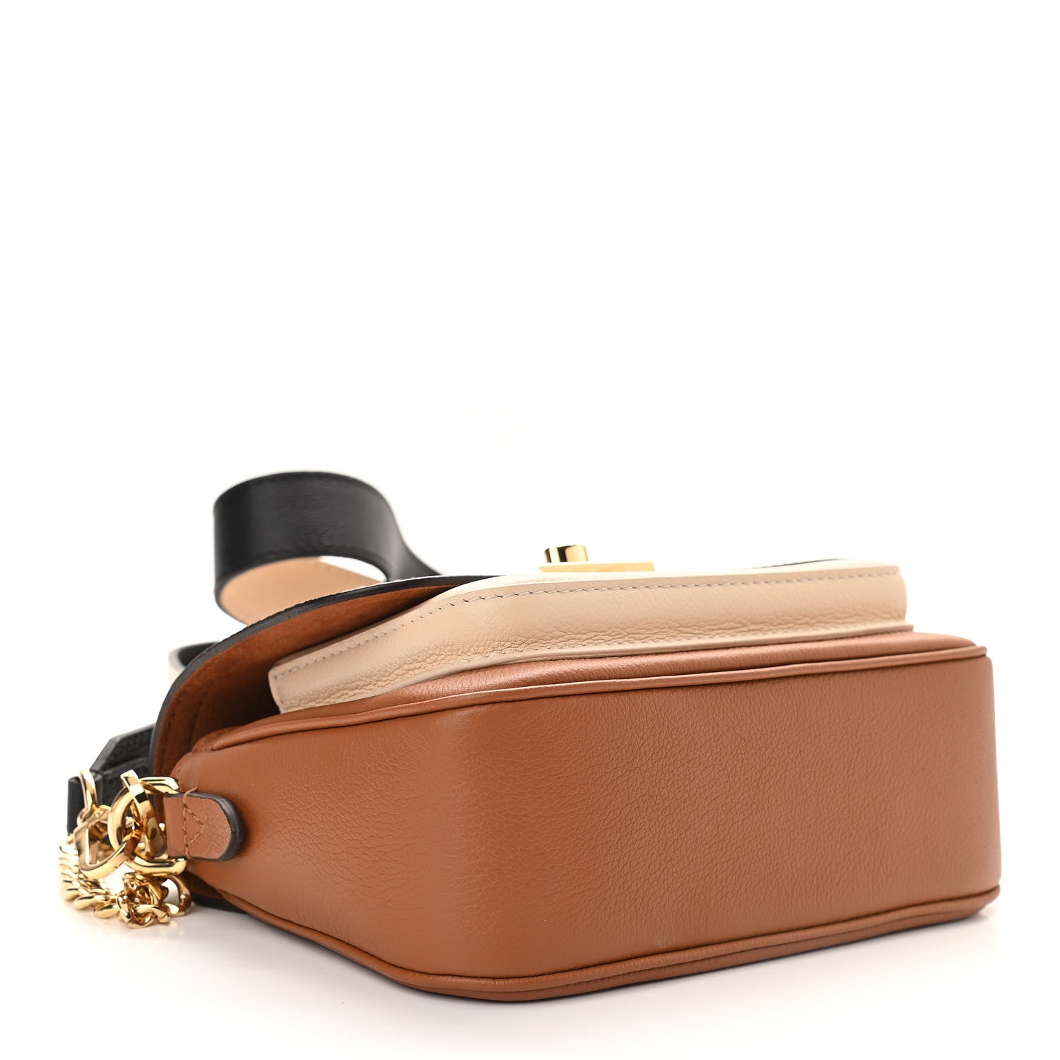 Louis Vuitton Grained Calfskin Lockme Tender Chataigne Brown 4 of 9