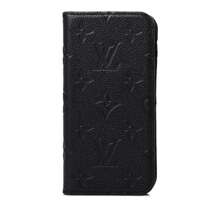 Louis Vuitton Empreinte iPhone X/XS Folio Case Black 1 of 6