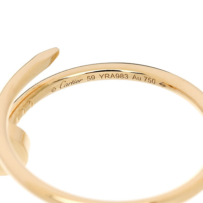 Cartier 18K Yellow Gold Small Juste Un Clou Ring 61 9.5 5 of 6
