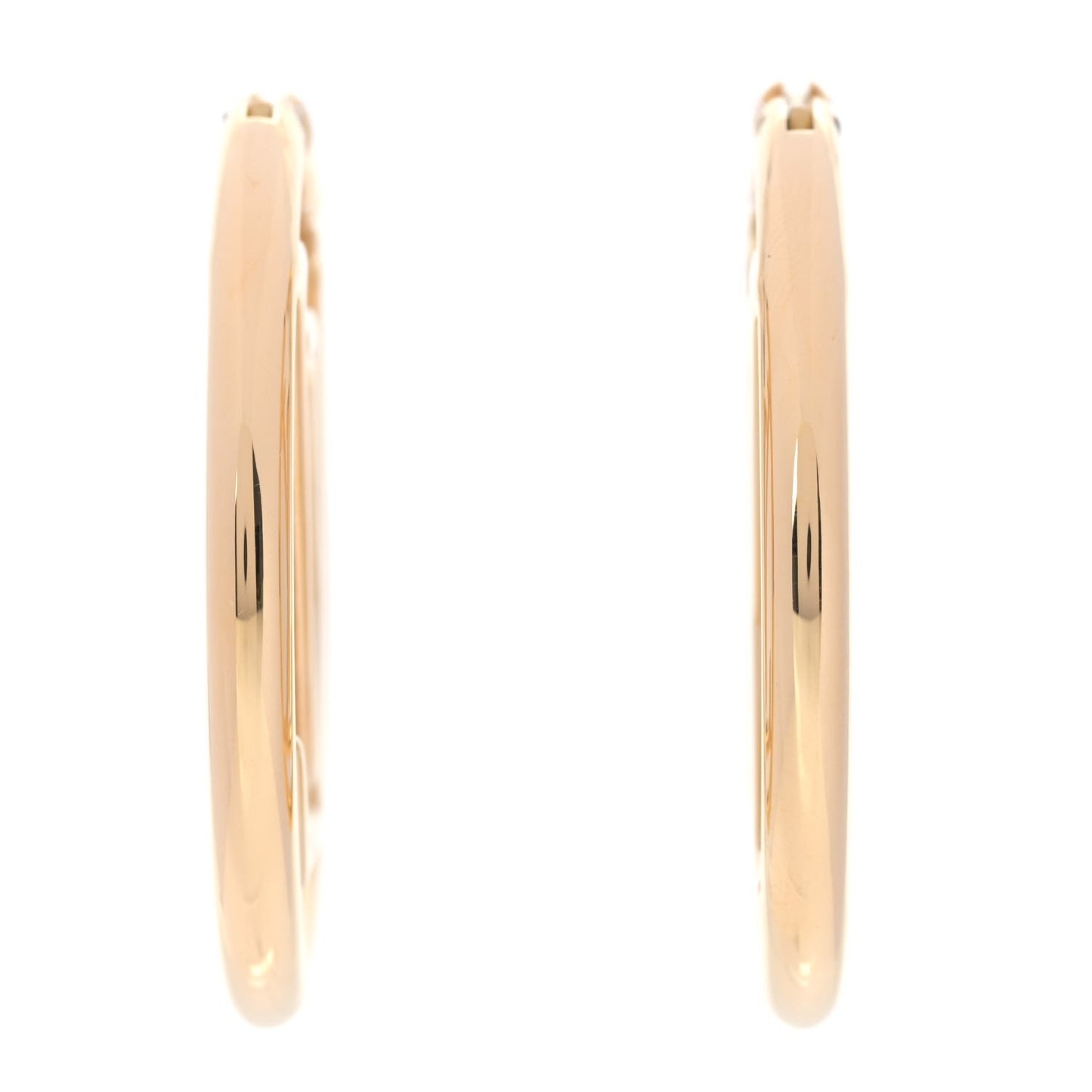 Metal Louise Hoop Earrings Gold
