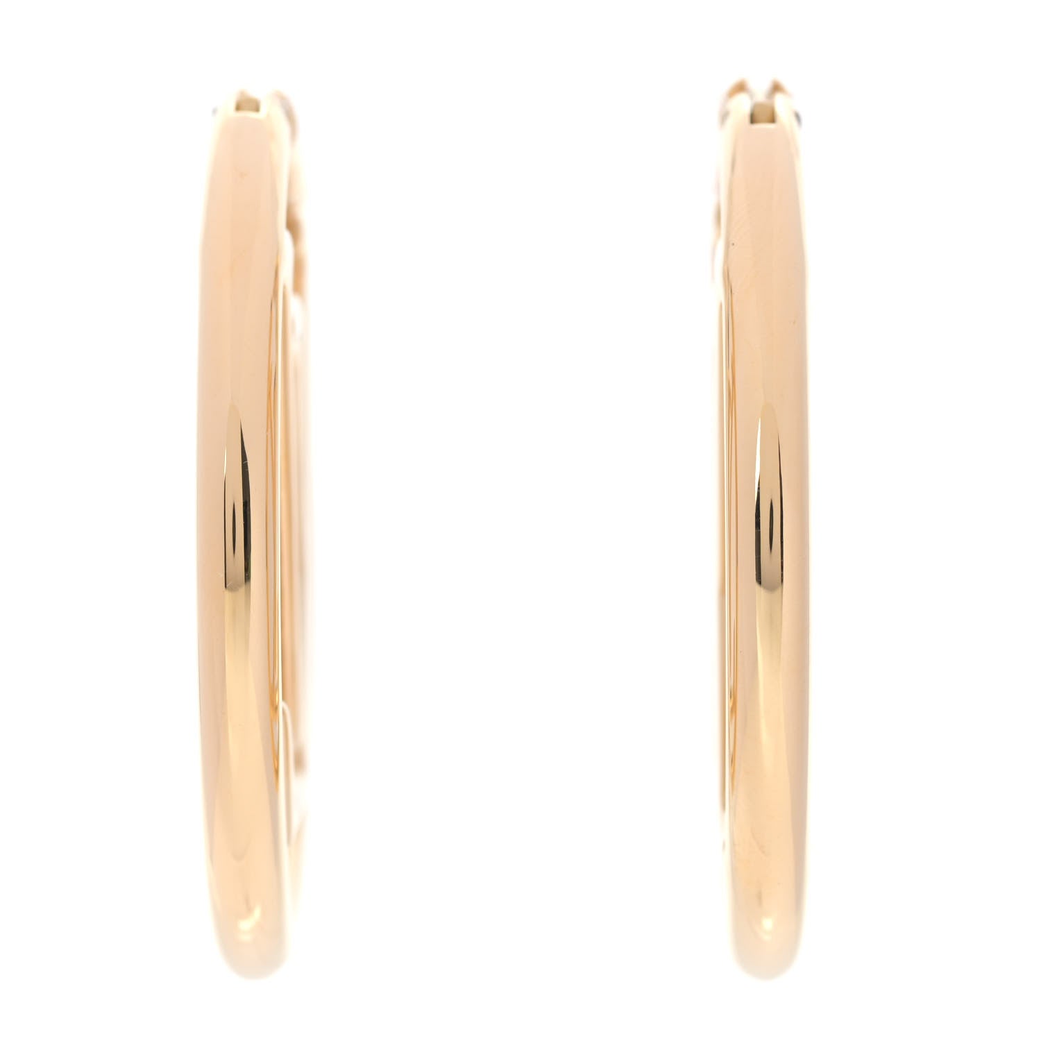 Louis Vuitton Metal Louise Hoop Earrings Gold 1 of 4