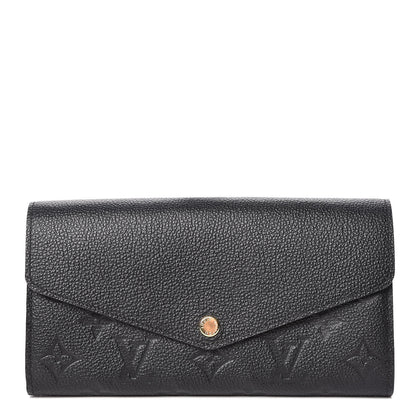 Louis Vuitton Empreinte Sarah Wallet NM Black 1 of 8