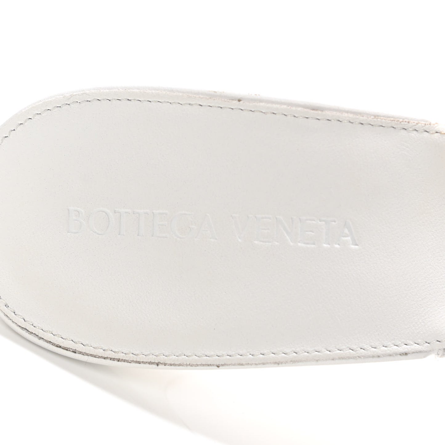Nappa Maxi Intrecciato Lido Mule Sandals 40.5 Optic White