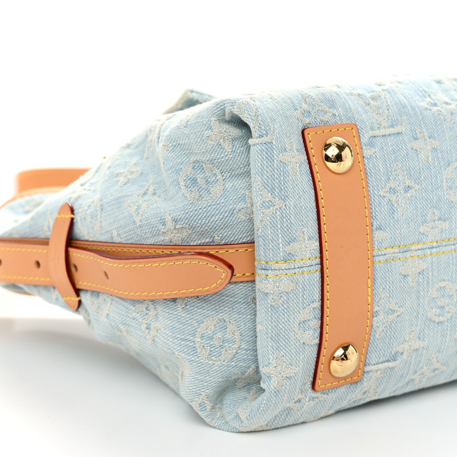 Louis Vuitton Monogram Denim CarryAll PM Sky Blue 9 of 10
