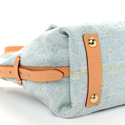 Louis Vuitton Monogram Denim CarryAll PM Sky Blue 9 of 10