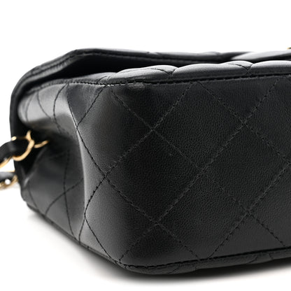 Chanel Lambskin Quilted Mini Rectangular Flap Black 9 of 11