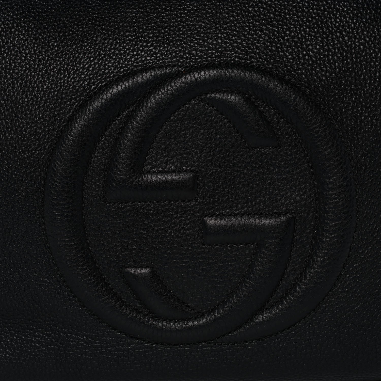 Gucci Pebbled Calfskin Large Soho Hobo Black 9 of 16