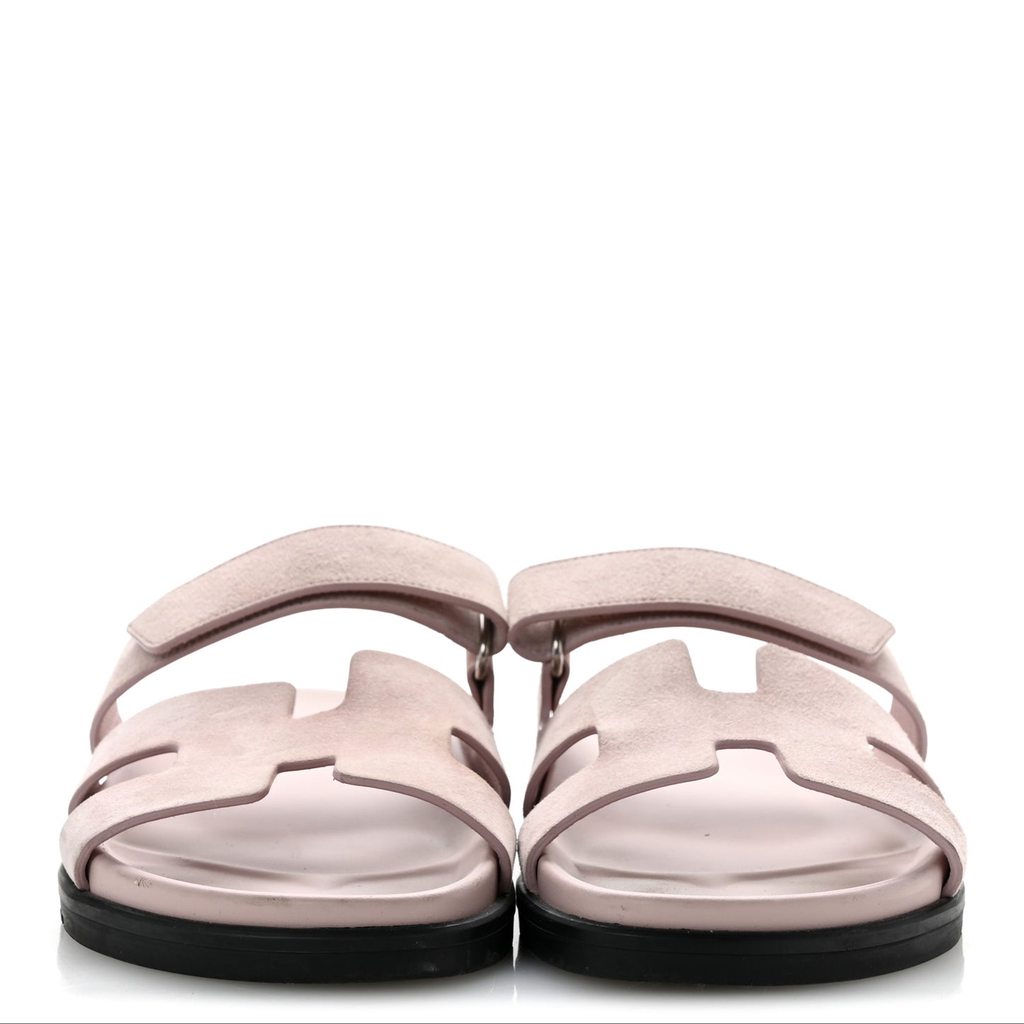 Suede Goatskin Womens Chypre Sandals 38.5 Rose Porcelaine