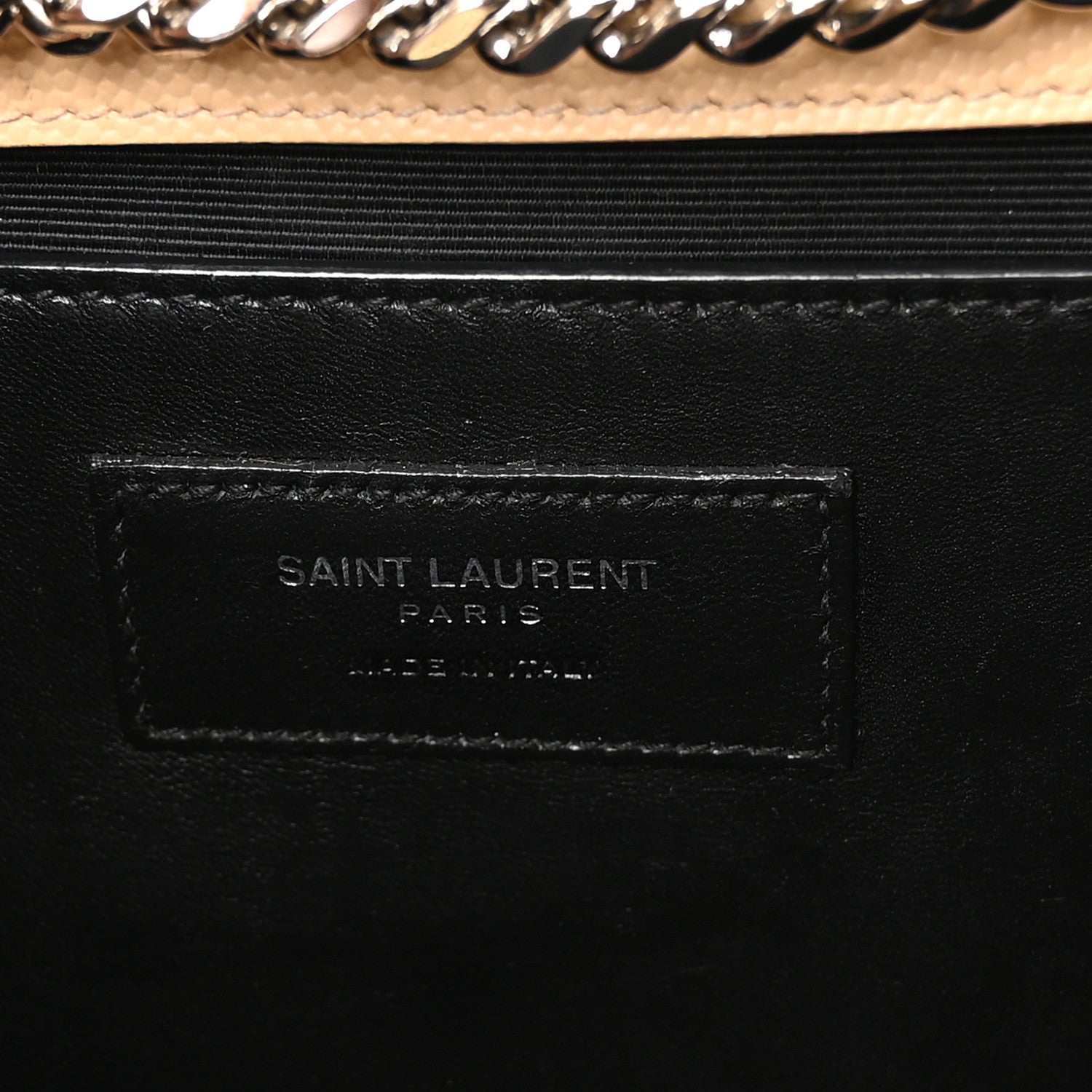 Saint Laurent Grain De Poudre Medium Monogram Kate Satchel Sable Beige 6 of 10