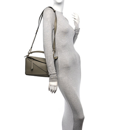 Loewe Calfskin Small Puzzle Bag Artichoke Green 2 of 10