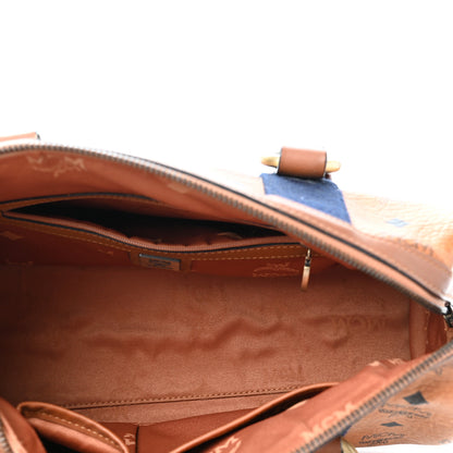 MCM Visetos Boston Bag Cognac 5 of 9