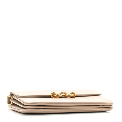 Saint Laurent Smooth Calfskin Le Maillon Satchel Dark Beige 4 of 10