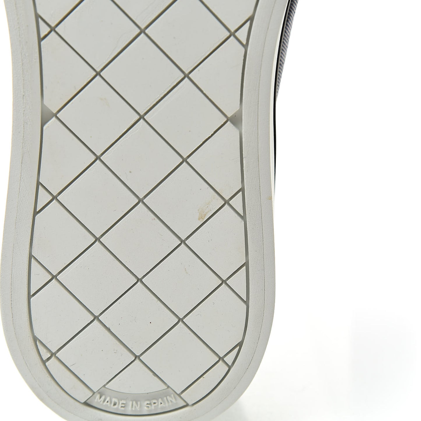 Printed Fabric Low Top Logo Sneakers 38.5 White Black