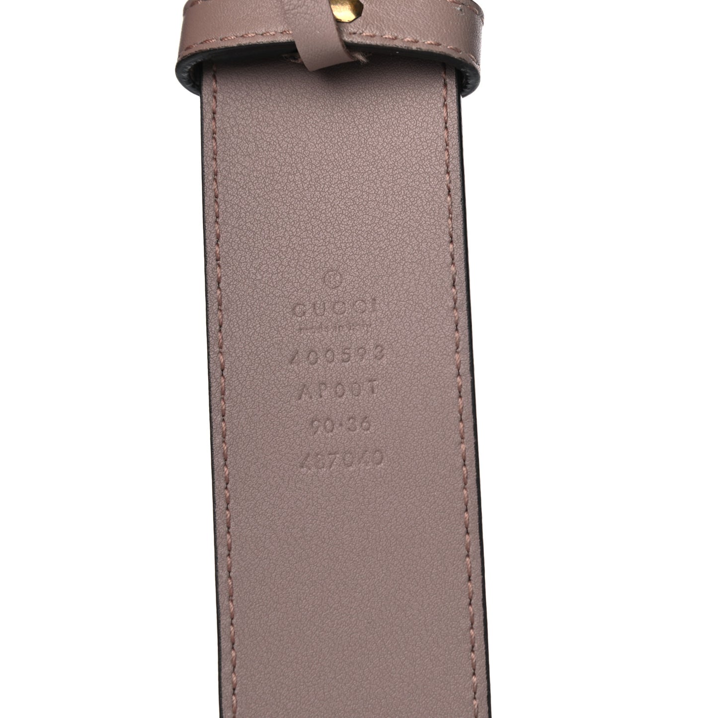 Calfskin Double G 40mm Belt 90 36 Porcelain Rose