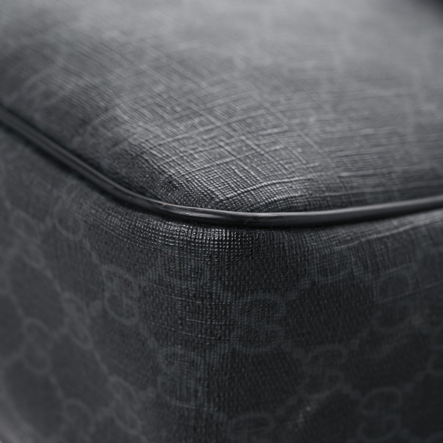 GG Plus Monogram Medium Flap Messenger Bag Black