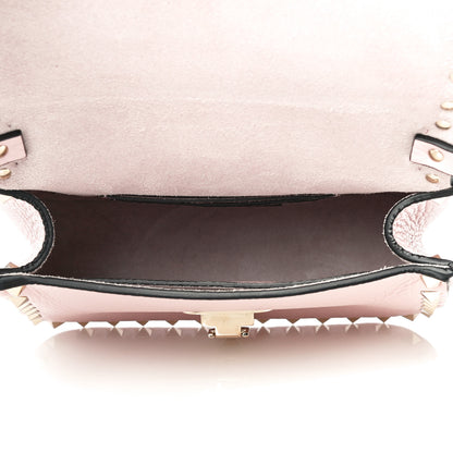 Valentino Garavani Grainy Calfskin Small Rockstud Top Handle Bag Rose Quartz 5 of 10