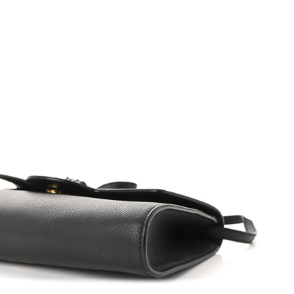 Versace Grained Calfskin La Medusa Crossbody Bag Black 9 of 9