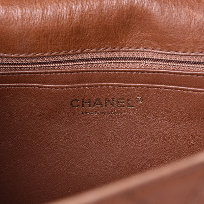 Chanel Calfskin Stitched Large Vintage Flap Brown 6 of 13