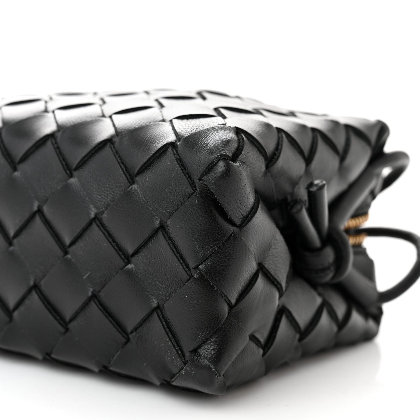 Nappa Intrecciato Mini Loop Camera Bag Black