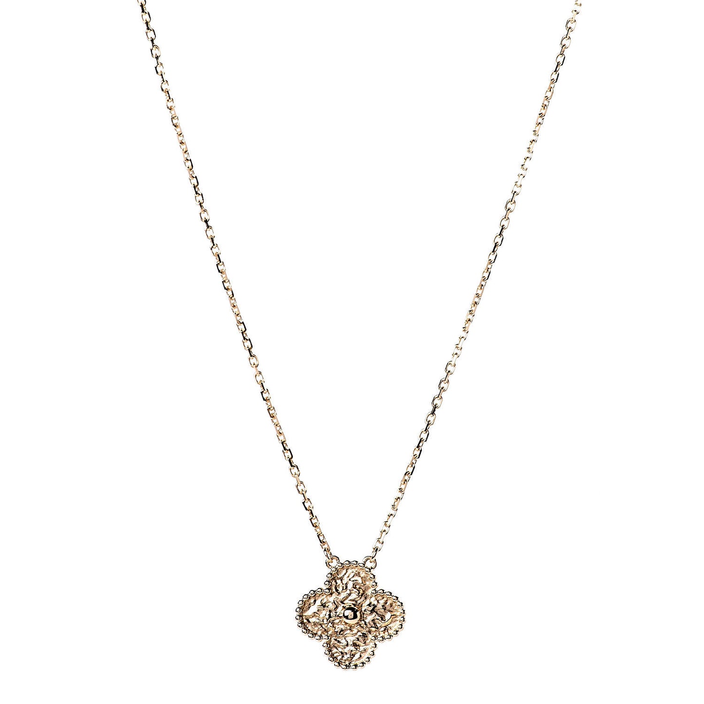 18K Yellow Gold Vintage Alhambra Pendant Necklace