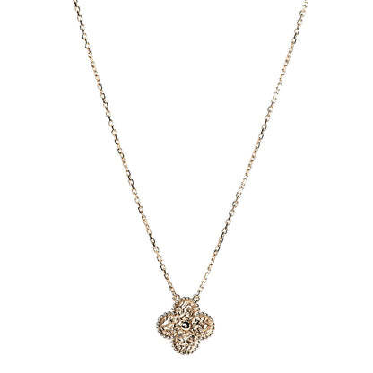 Van Cleef & Arpels 18K Yellow Gold Vintage Alhambra Pendant Necklace 1 of 8