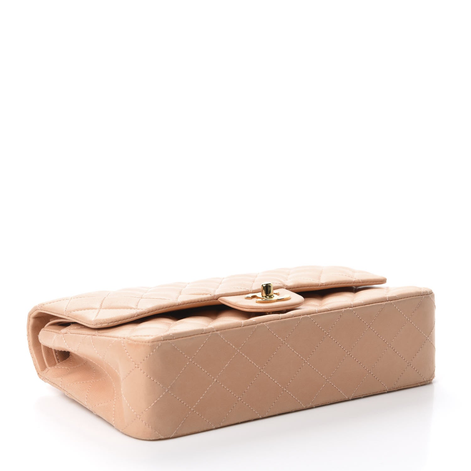 Chanel Lambskin Quilted Medium Double Flap Salmon Pink 4 of 13